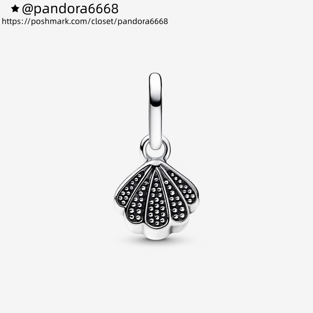 Pandora Sparkling Shell Mini Dangle Charm - image 2
